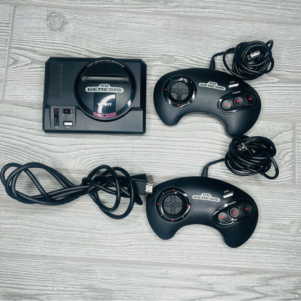 Sega Genesis Mini  Genesis gaming console with controllers Christmas gift gamer